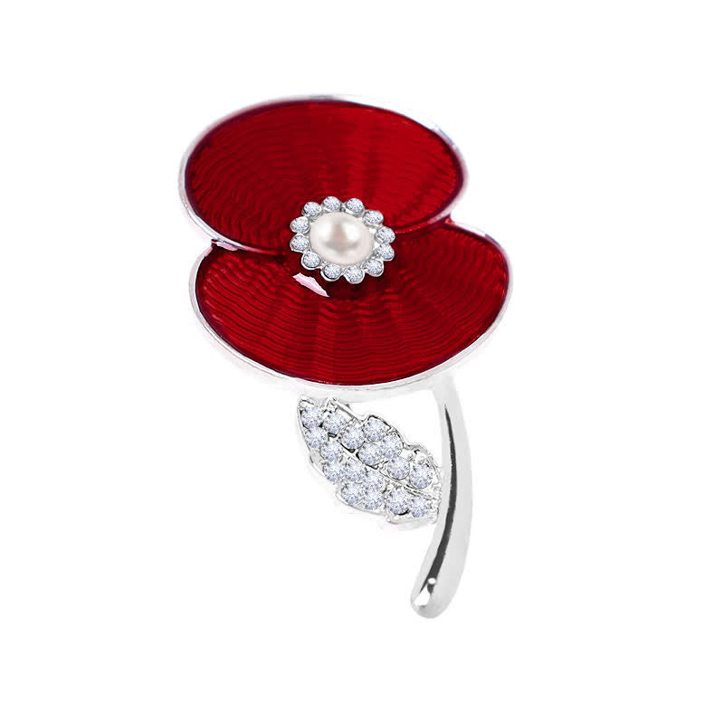 Frauen-Gedenktag-Mohnblumen-Brosche