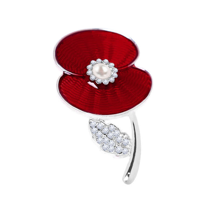 Frauen-Gedenktag-Mohnblumen-Brosche