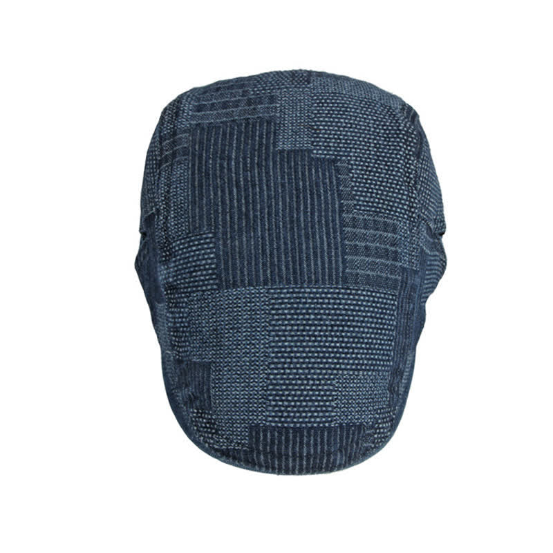 Persönlichkeit Maler Gewaschener Jeans Barett Flachkappe - image 4