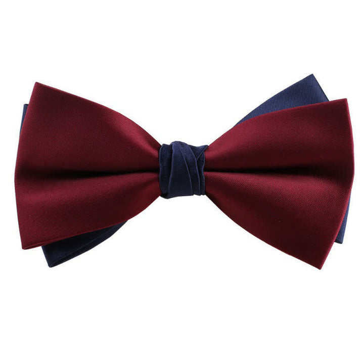 Herren Asymmetrische Zweifarbige Fliege