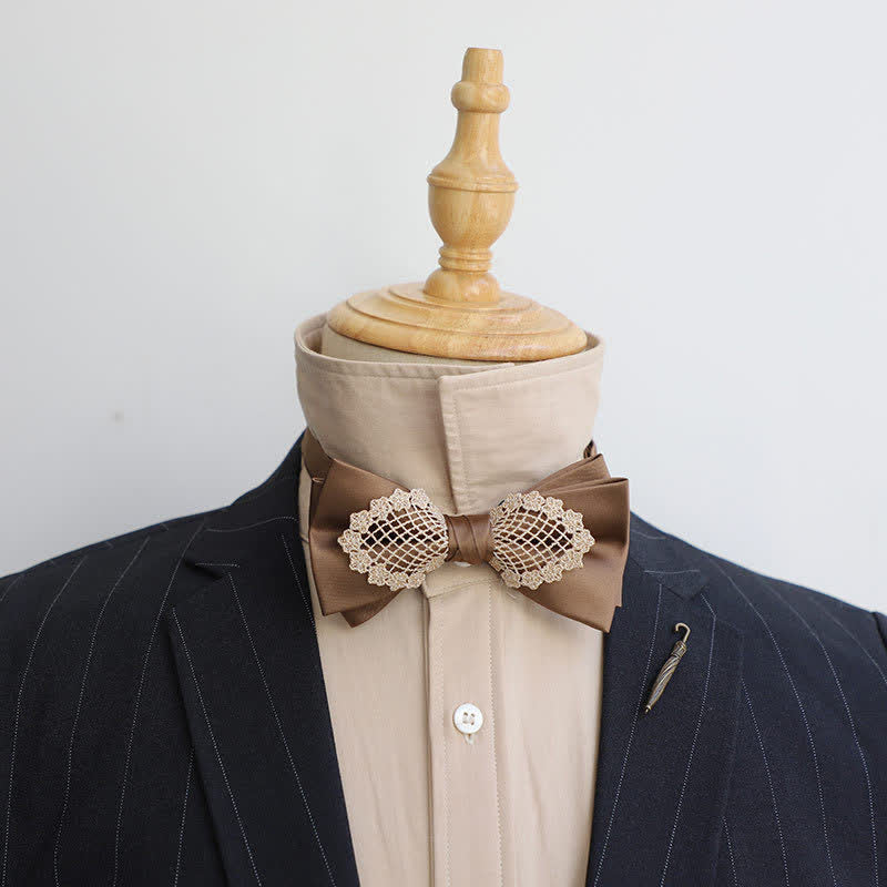 Elegante Blumen-Spitzen-Fliege für Herren