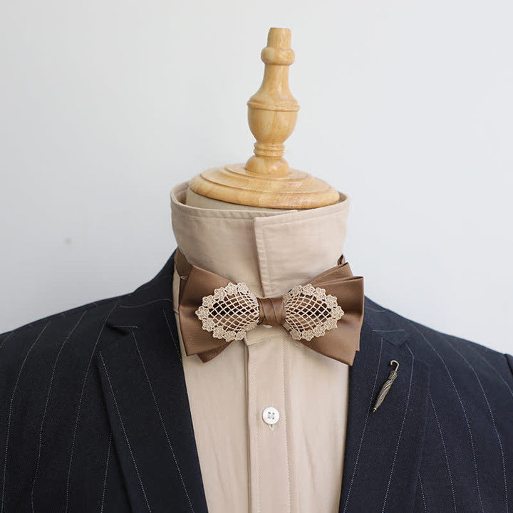 Elegante Blumen-Spitzen-Fliege für Herren