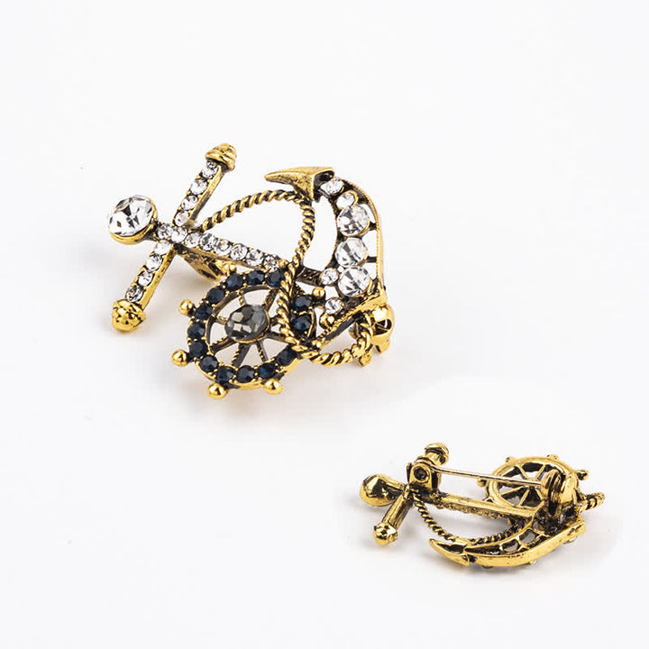 Herren-Brosche mit Ankermotiv „Helmsman“ - image 7