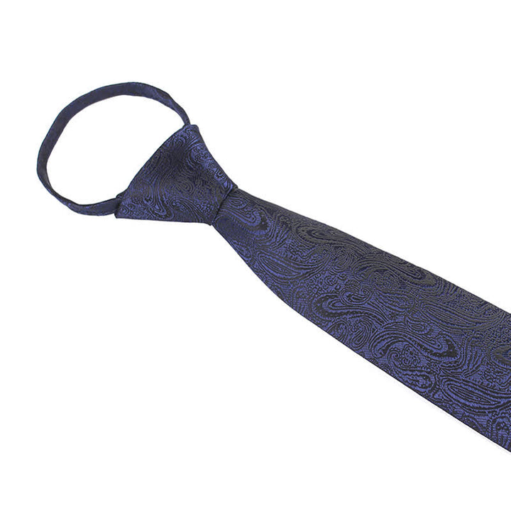 Lässige Männer-Reißverschlusskrawatte mit Paisley-Muster - image 1