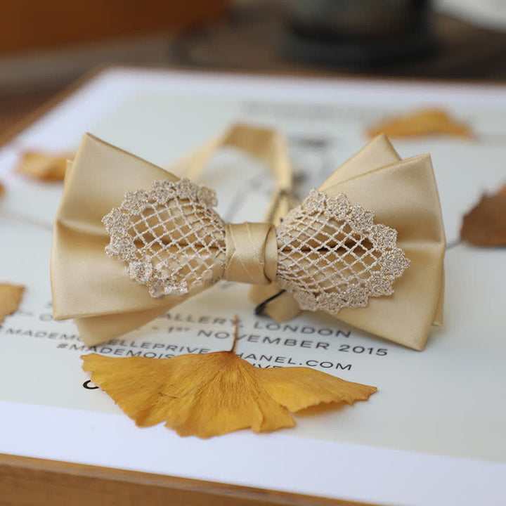 Elegante Blumen-Spitzen-Fliege für Herren