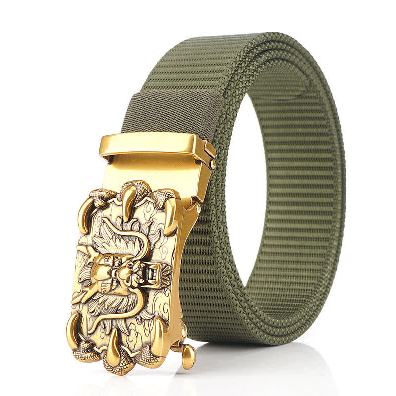 Herren Freizeit Nylon Gürtel mit Drachen Dekor