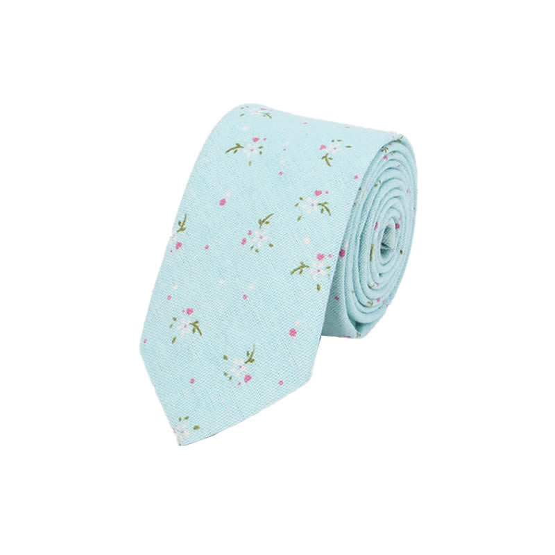 Elegante florale schmale Krawatte für Männer