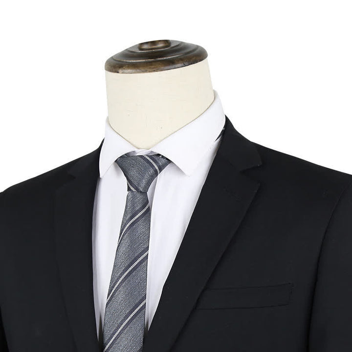 Moderne strukturierte gestreifte Krawatte für Herren - image 1