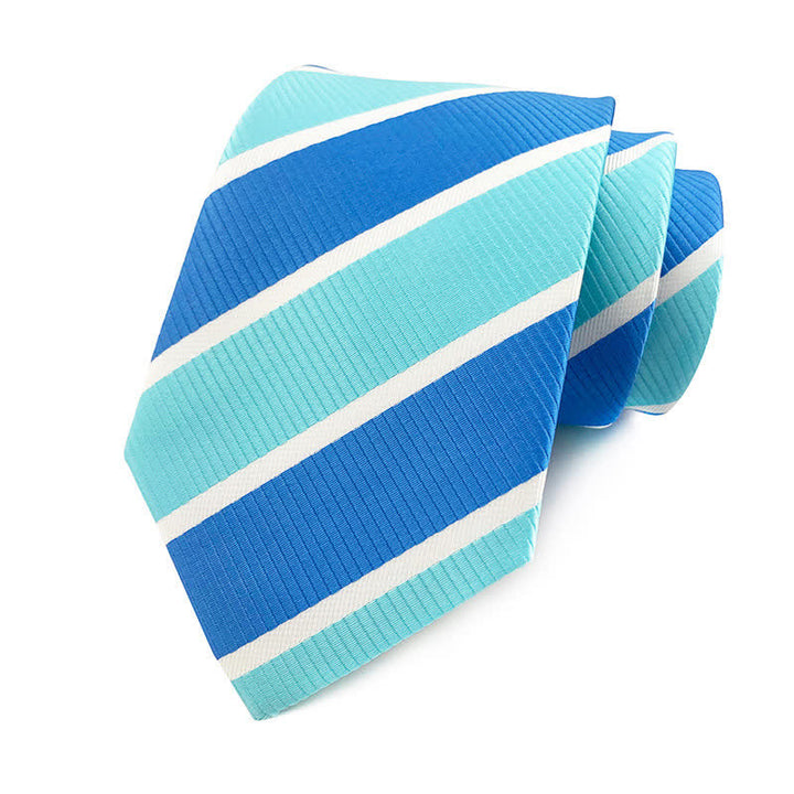 Herren Preppy Urban gestreifte Krawatte
