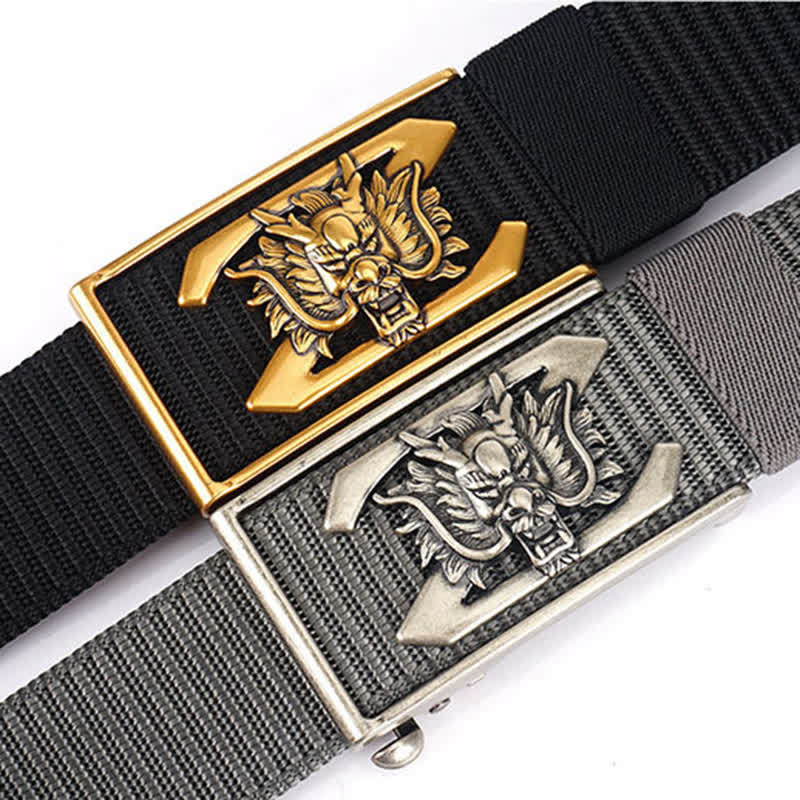 Herren Z Letter Mighty Dragon Nylon Gürtel