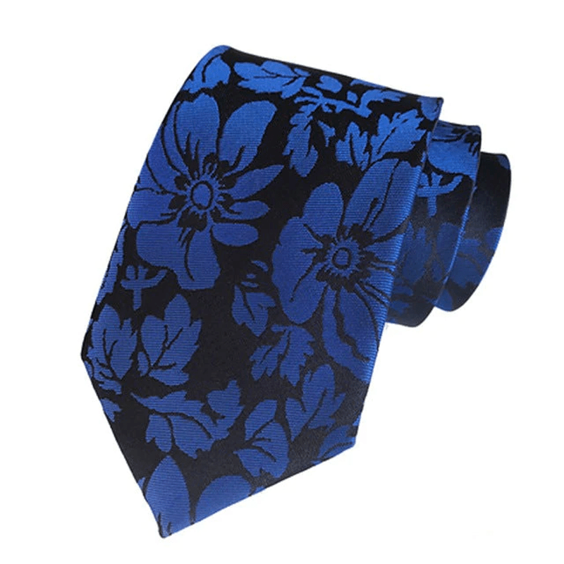 2 Stk. Herren Gartenblätter Blumen Krawatten Set