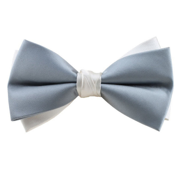 Herren Asymmetrische Zweifarbige Fliege