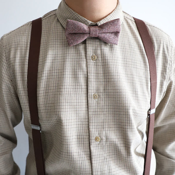 Herren Simple Tweed Wollmischung Fliege