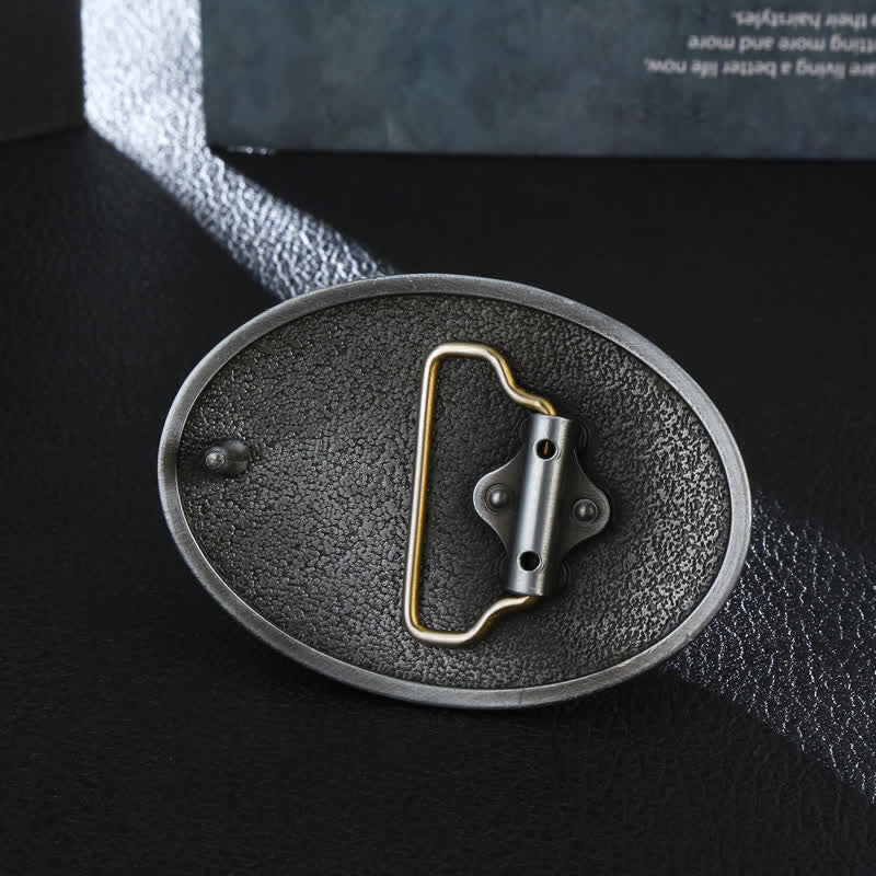 Herren DIY Wild Fighting Deer Schnalle Western Leder Gürtel