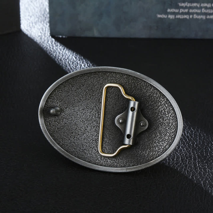 Herren DIY Wild Fighting Deer Schnalle Western Leder Gürtel