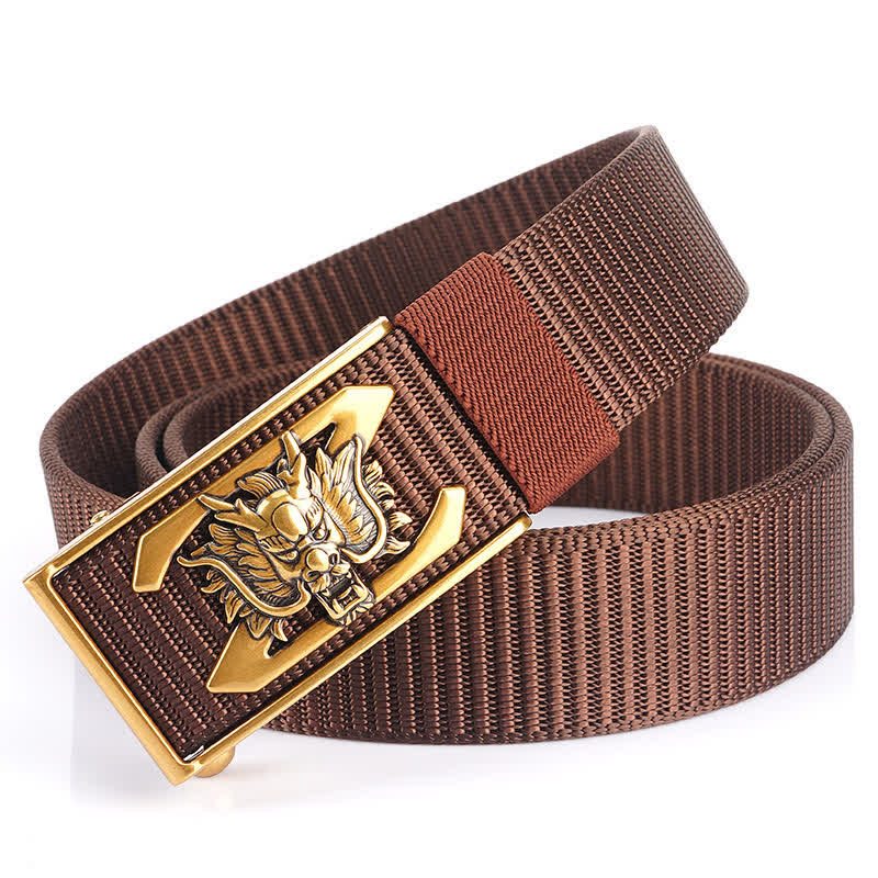 Herren Z Letter Mighty Dragon Nylon Gürtel