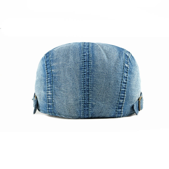 Einfache Jeans-Denim-Casquette-Baskenmütze - image 5