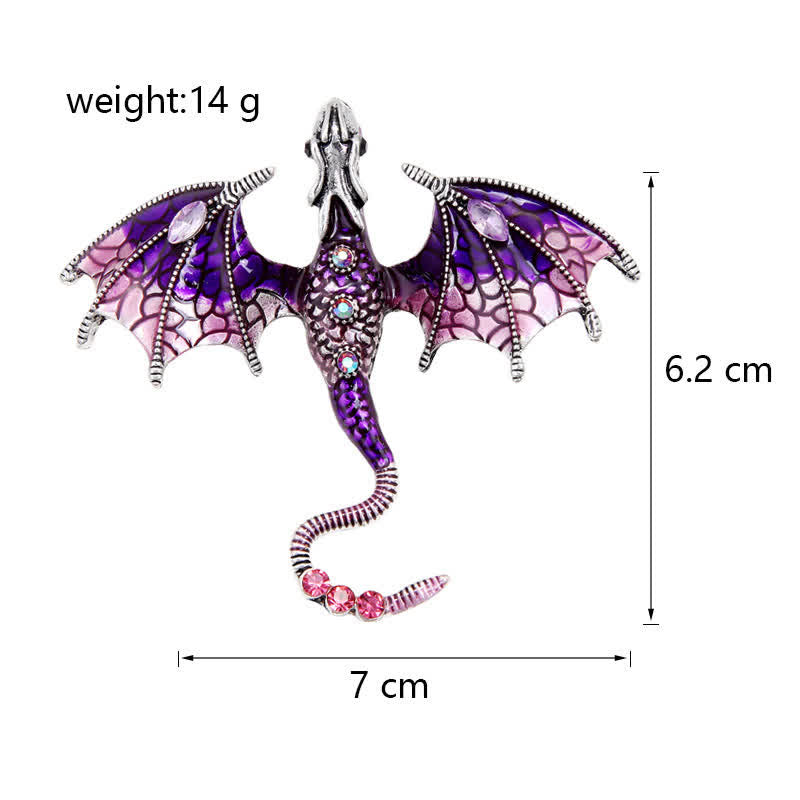 Unisex-Legenden-Fliegender-Drachen-Brosche