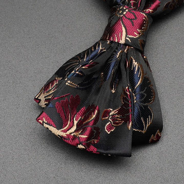 Herren Harmony Irises Cherry Blossom Floral Fliege