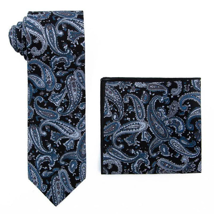 2er Set Exotische Paisley-Krawatten für Herren