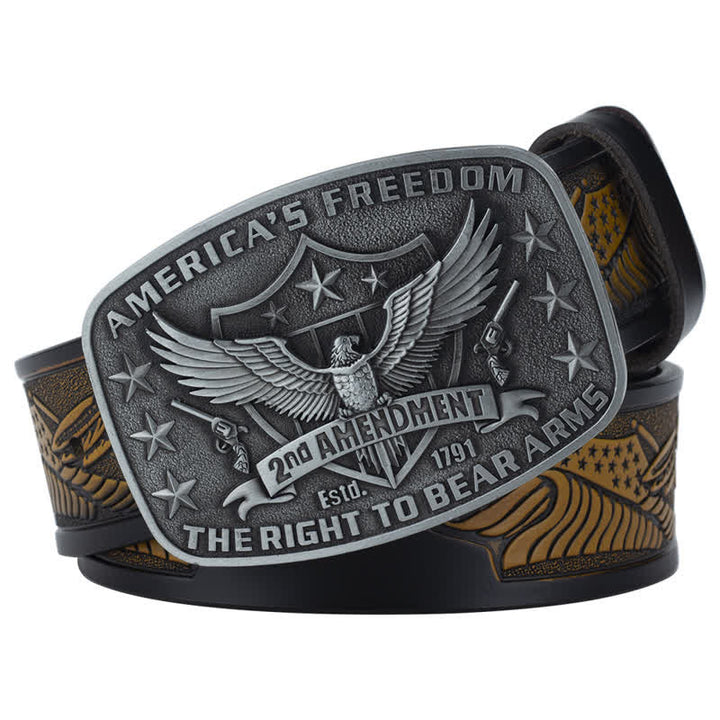 Retro Adler Freiheit Amerikas Leder Gürtel für Männer