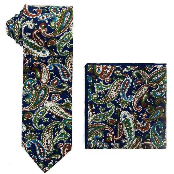 2er Set Exotische Paisley-Krawatten für Herren