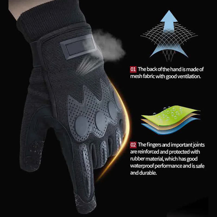 Outdoor-Bergsteigen Vollfinger Schwarze Taktische Handschuhe