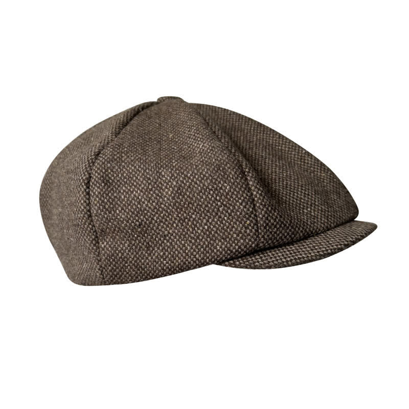 Vintage Auburn Newsboy Barett Achteckige Mütze