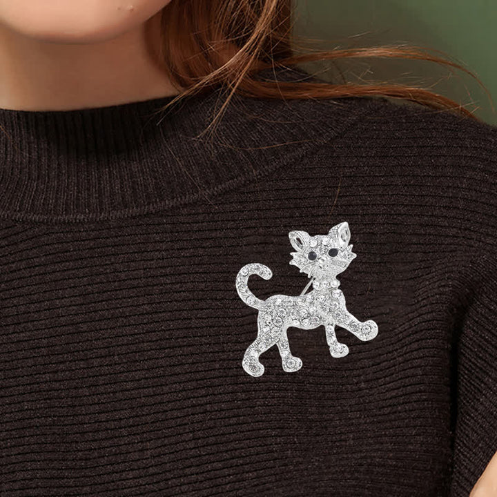 Niedliche Kitty-Katzenbrosche für Frauen
