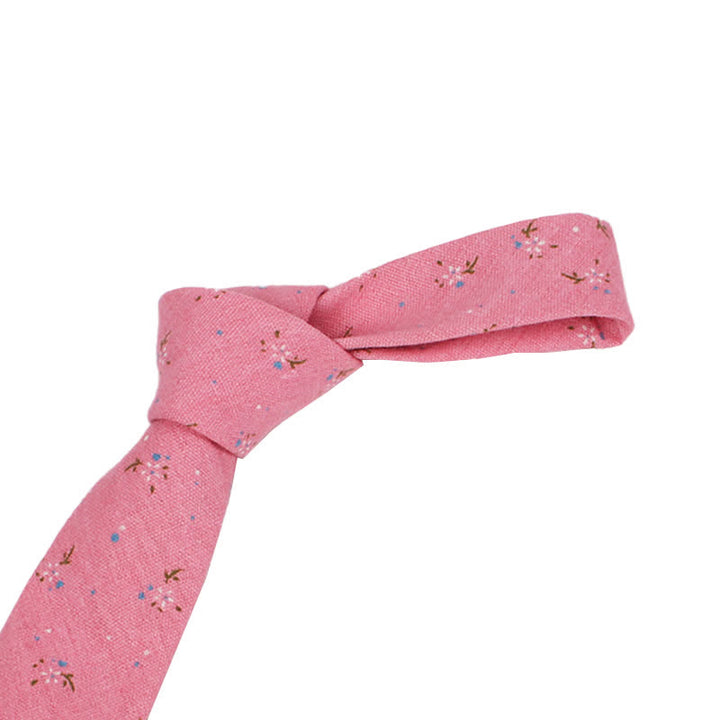 Elegante florale schmale Krawatte für Männer