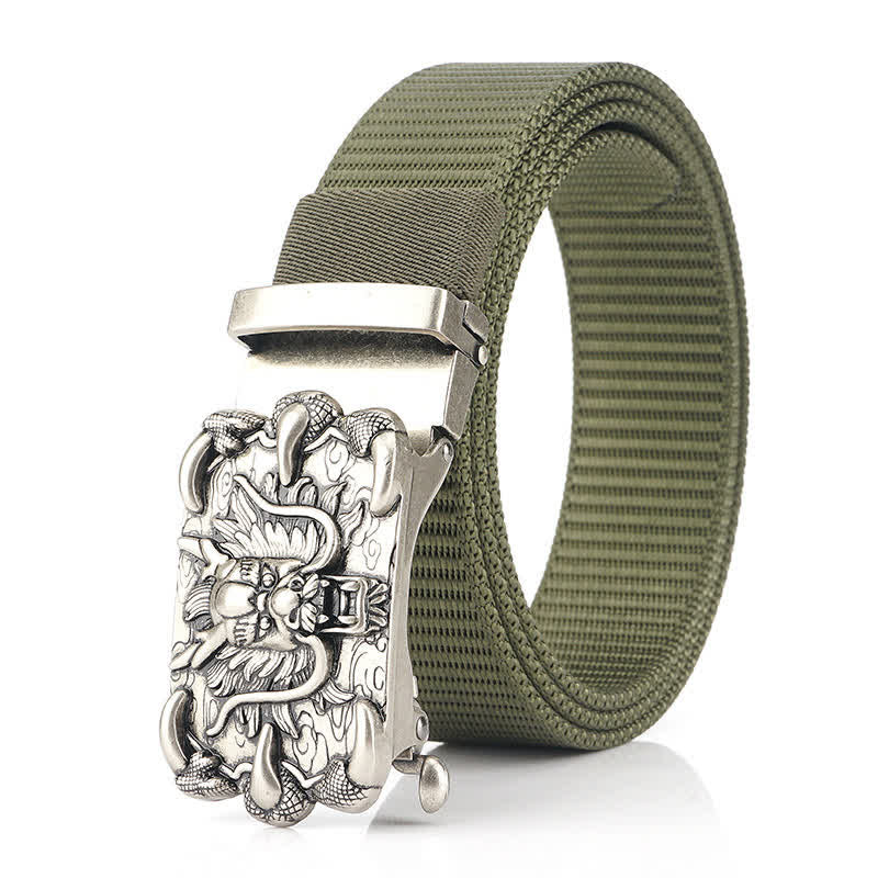 Herren Freizeit Nylon Gürtel mit Drachen Dekor