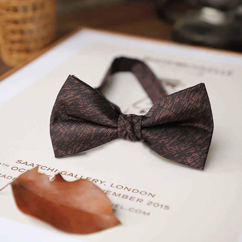 Herren Zarte Vintage Einfarbige Fliege