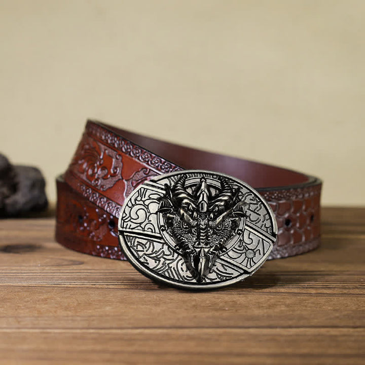 DIY Sharp Dragon Hidden Klappmesser Ledergürtel für Herren