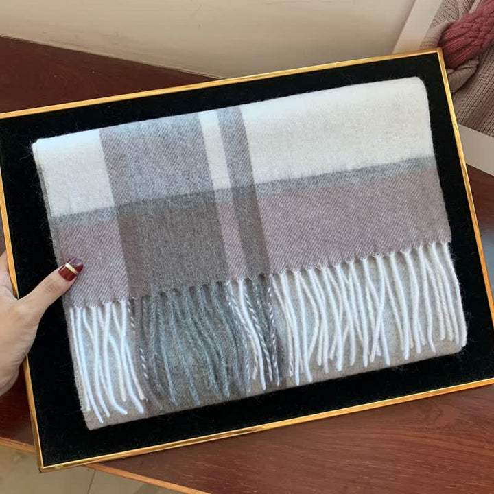 Unisex-Schal aus Lammfell im Edinburgh-Karo-Design, groß und warm - #27 - image 46