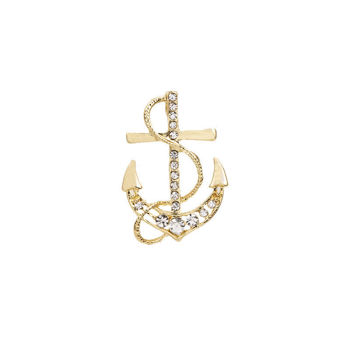 Maritime Anker-Brosche für Männer