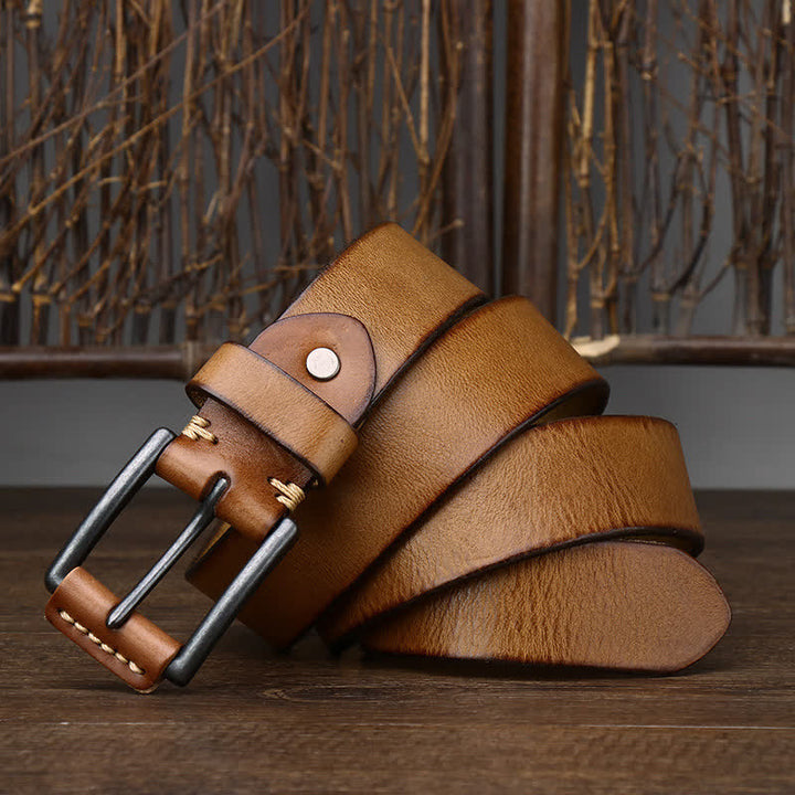 Stilvoller Retro-Cowboy-Ledergürtel für Herren