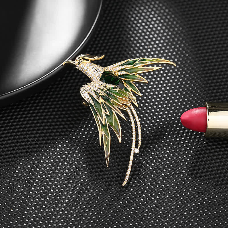 Vintage-Brosche mit Phönix-Vogel für Frauen