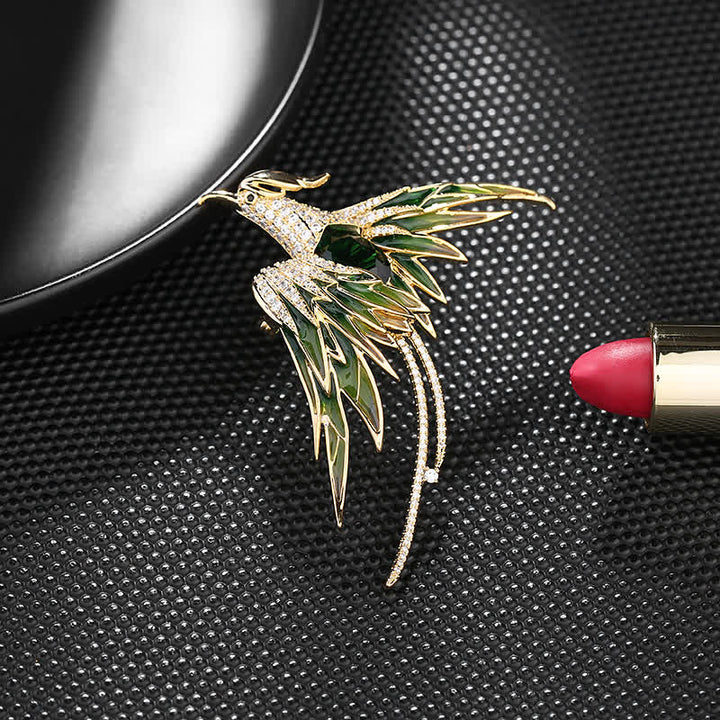 Vintage-Brosche mit Phönix-Vogel für Frauen