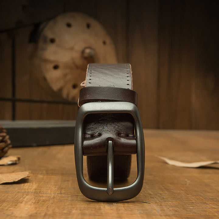 Handgemachter Retro-Hosenledergürtel für Herren