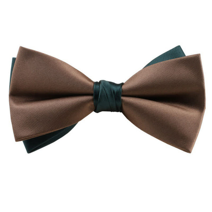 Herren Asymmetrische Zweifarbige Fliege