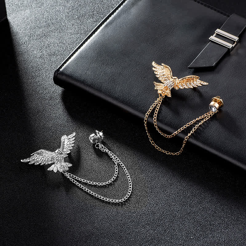 Herren Fliegende Adler-Kettenbrosche
