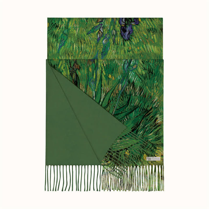 Damen Van Gogh Blaue Schwertlilien Warmer Schal