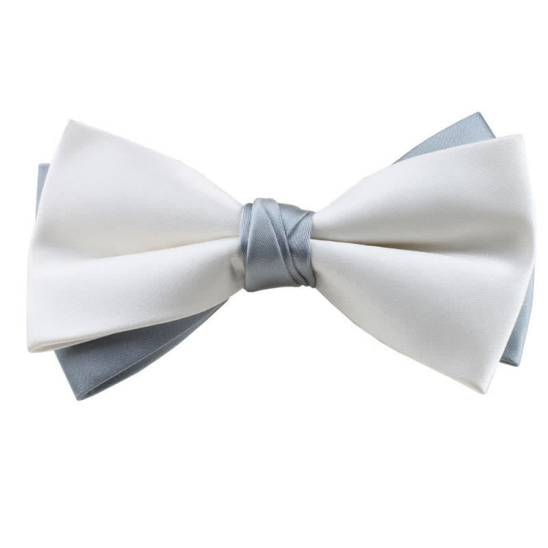 Herren Asymmetrische Zweifarbige Fliege