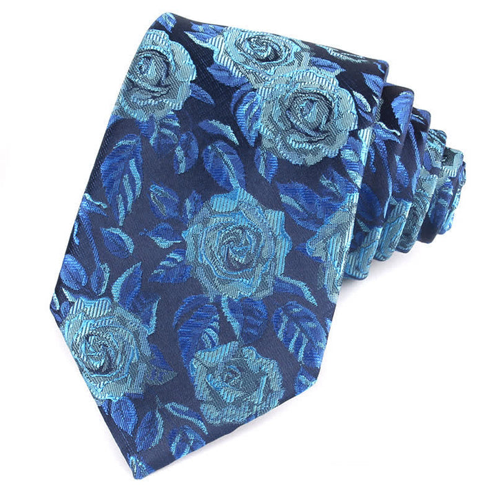 Elegante Krawatte für Männer mit Rosenblättern