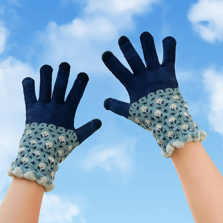 Damen-Gartenhandschuhe mit vollem Finger und Touchscreen-Funktion