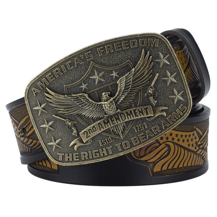 Retro Adler Freiheit Amerikas Leder Gürtel für Männer