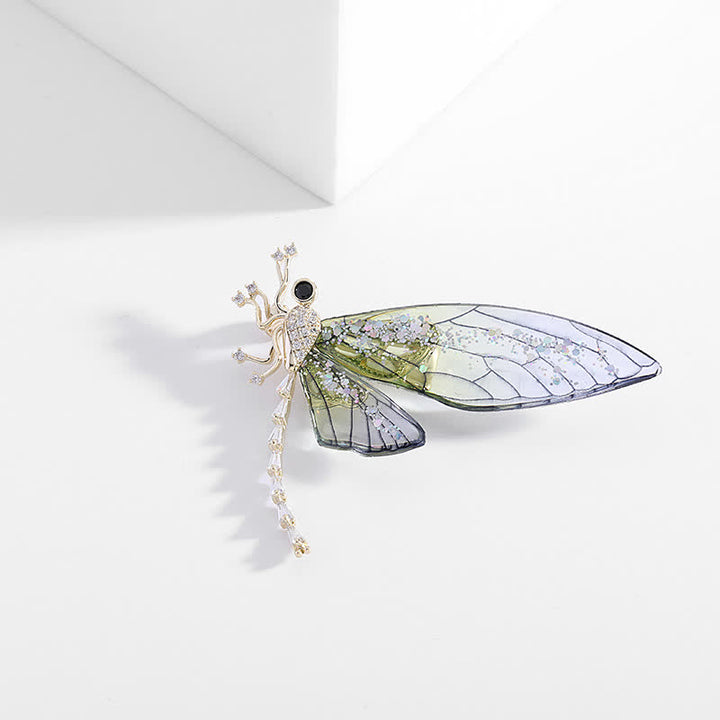 Elegante Insekten-Libellenbrosche für Frauen