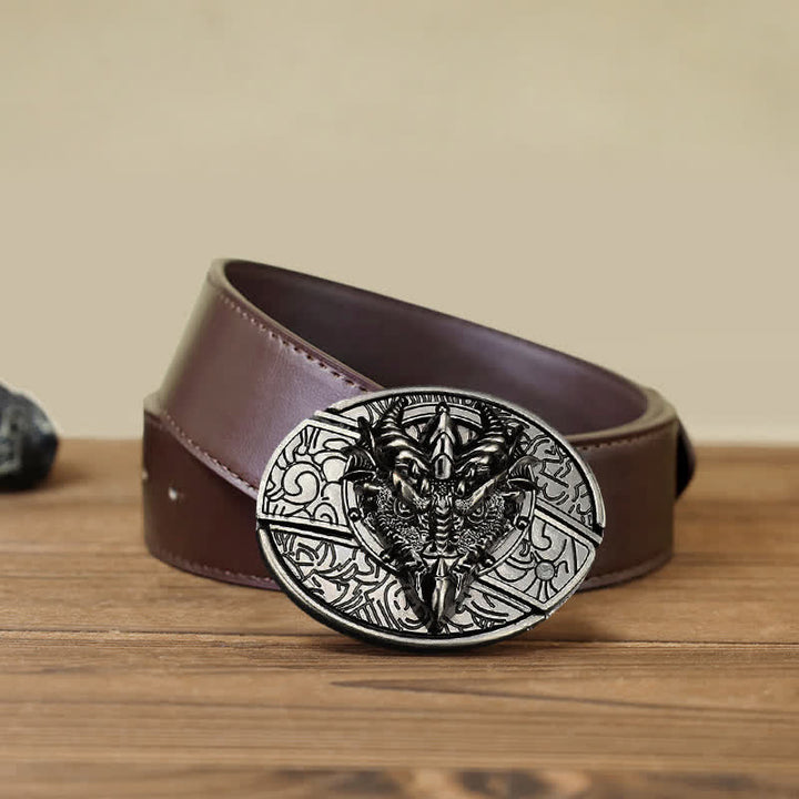 DIY Sharp Dragon Hidden Klappmesser Ledergürtel für Herren