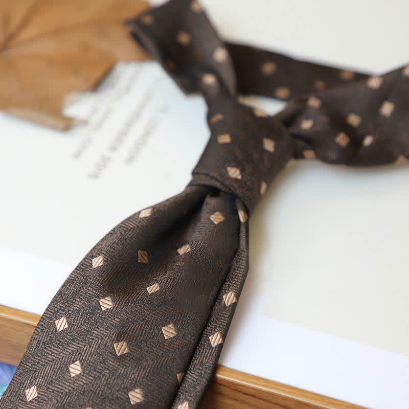 Krawatte der Serie 'Coffee Colors' mit Streifen und Paisley-Muster für Herren - Stil #18 - image 21