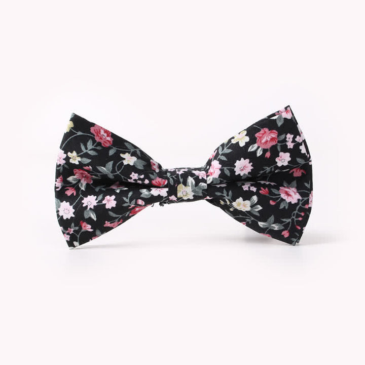 Herren Baumwollfliege mit Blumenmuster und doppelter Lage